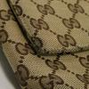 Used 9539 GG Canvas Waist Bag 146304 7929 Calfskin Brown Waist Pouch Shoulder Bag with Embossed Logo Beige Men's from