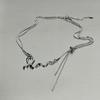 Double chain snake necklace female tide ins hip hop cold wind personalized accessories design collarbone chain