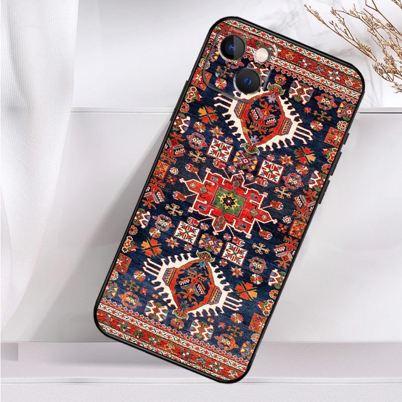 Persian Carpet Floral Pattern Shockproof Case For iPhone 17 16 15 14 11 Pro Max Plus 12 13 Mini 16e 17 Air Phone Cover