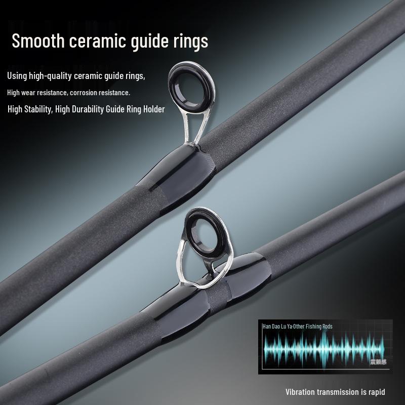 Ultra-Light Ultra-Hard Portable Sea Fishing Rod for Long-Casting Black Fish Lure