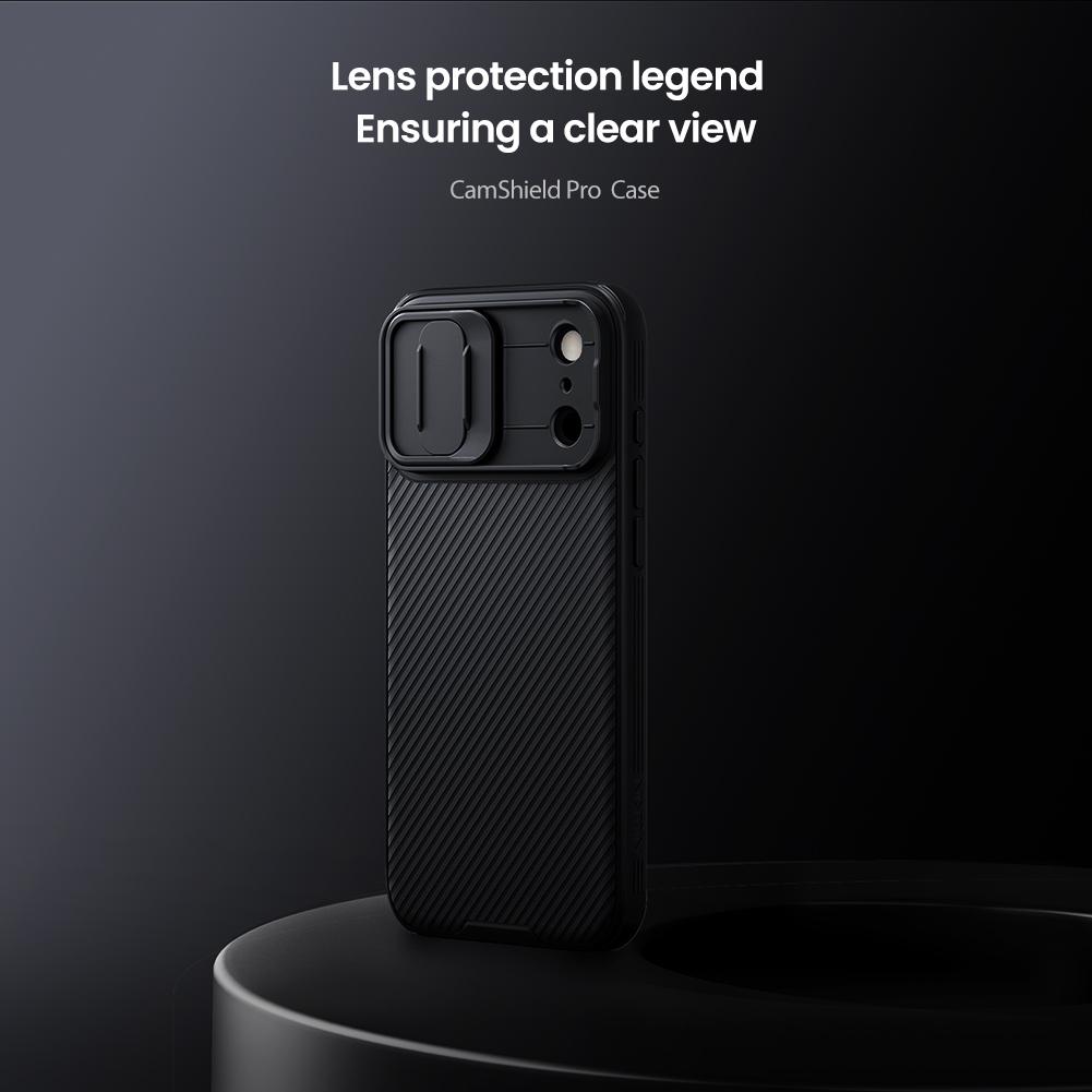 NILLKIN Pro iPhone 17 Pro Max Vzduchový kryt na telefon CamShield Pro Ochrana fotoaparátu Zadní kryt