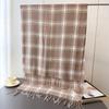 Scarf scarf unisex autumn and winter plaid fringed commuting imitation cashmere warm shawl Korean version fashionable and simple
