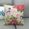 Nordic Butterfly Flower And Fruit Farm Digital Printing Short Plush Pillow Covers For Car Sofa Office Cushion Cover Home Goods