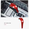 Luxury Red Carbon Fiber Car Center Gear Shift Knob Sticker For Cayenne 2011-2017