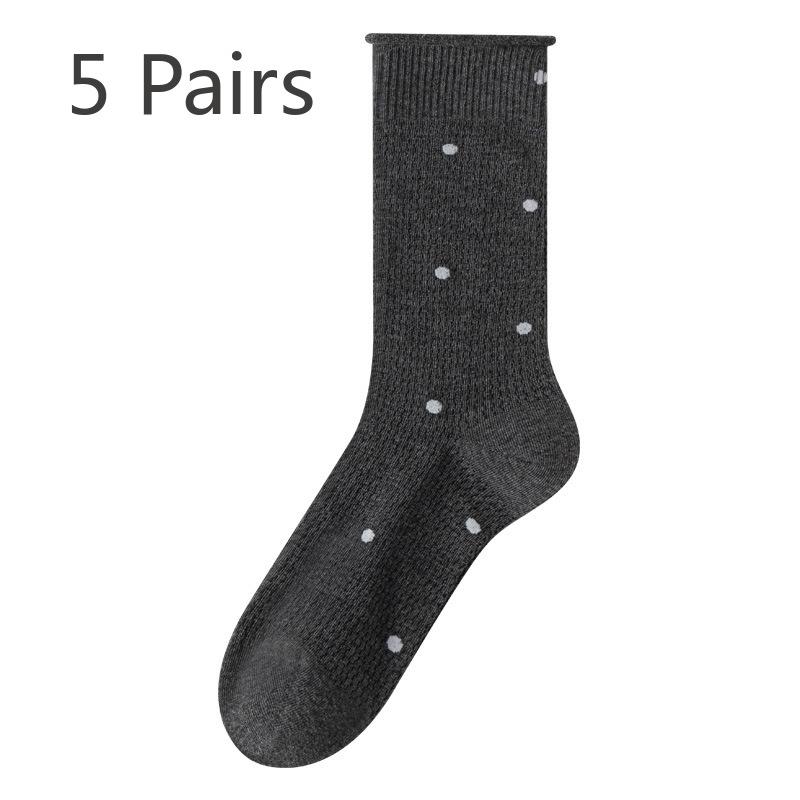 5 Pairs of Women's Summer Boneless Mesh Spot Breathable Stockings