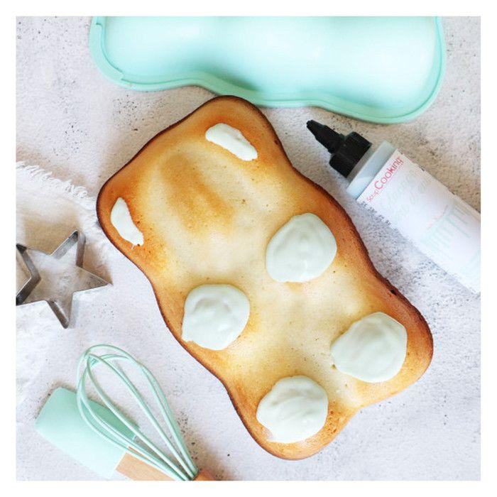 Coffret Pâtisserie - SCRAPCOOKING - Ourson - 4 Pcs - Silicone - Inox - Vert D'eau