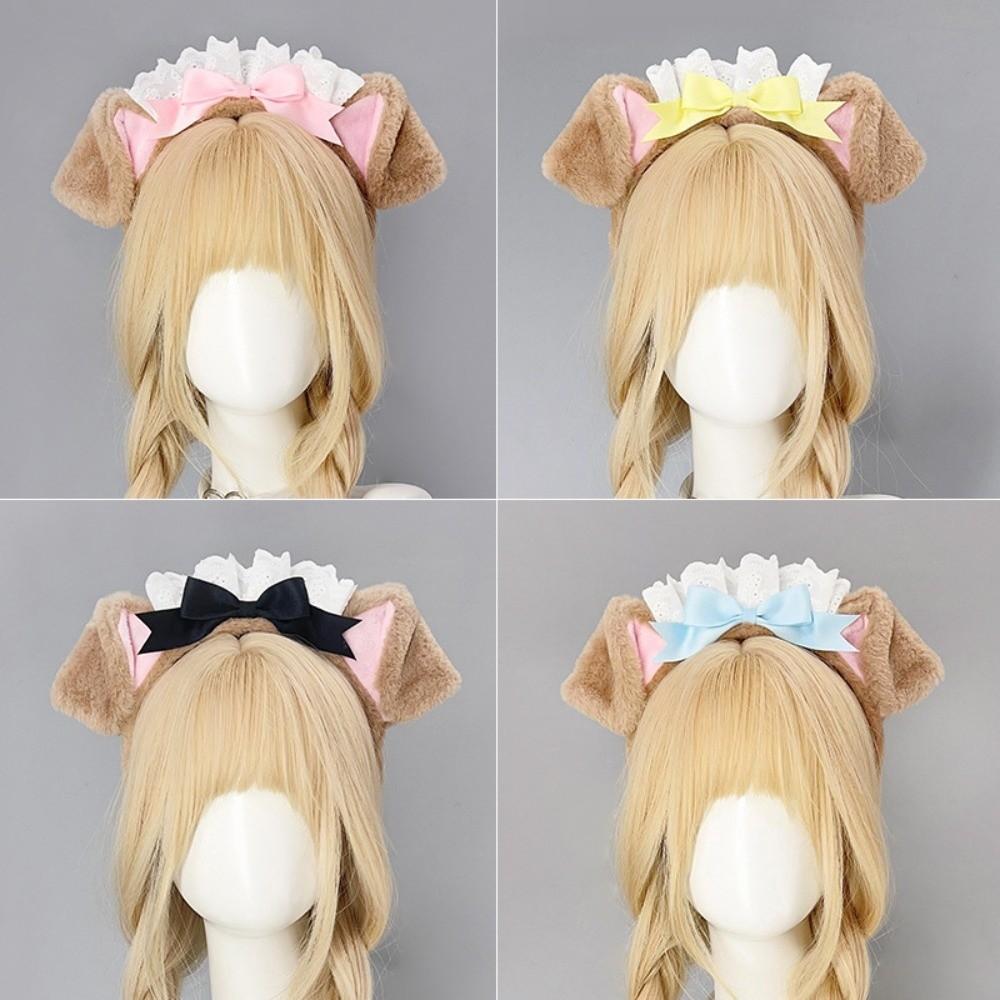 Lolita Hundeohren-Haarreif Flauschiger Cosplay-Haarreifen Neues Haarband Cosplay-Performance