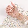 Gold 3D Self-Adhesive Full Cover Nail Stickers for Kids - Wearable Manicure Decals