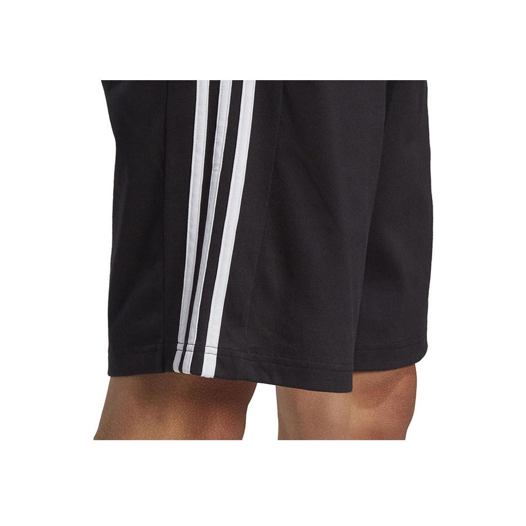 Adidas Logo Stripe Print Shorts Men Bottoms Black IC9382