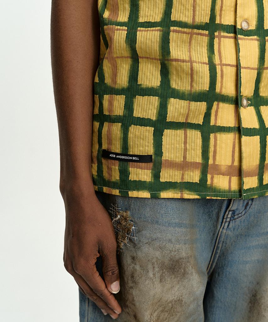 ADSB ANDERSSON BELL Rothko Open Collar Shirt Atb1525M(Yellow)