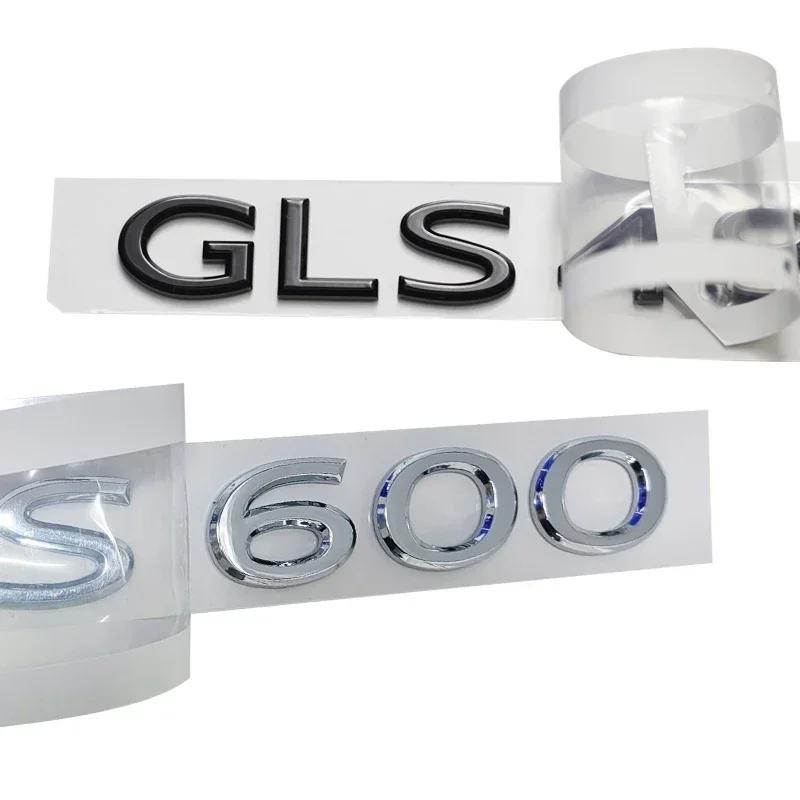3D ABS Chrome Logo Car Sticker Emblem Badge Door Decal For Mercedes Benz Maybach GLS 400 450 480 500 580 600 680 Car Accessories WX4