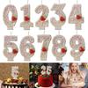 1PC Eco-Friendly Party Supplies Drip-Free Number Candles Reusable Birthday Candles Premium Birthday Atmosphere Kit 7.5x4cm