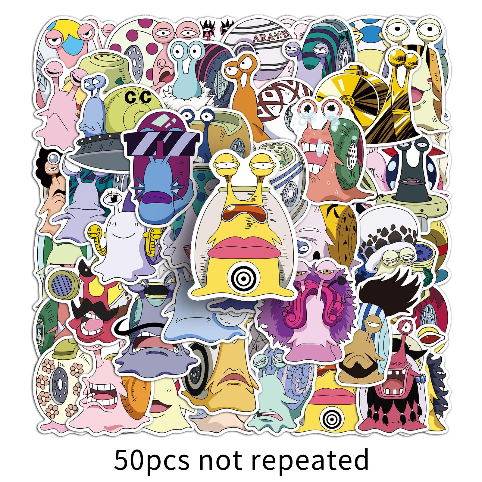 50 Cartoon Phone & Luggage Stickers: Cool, Creative & Decorative