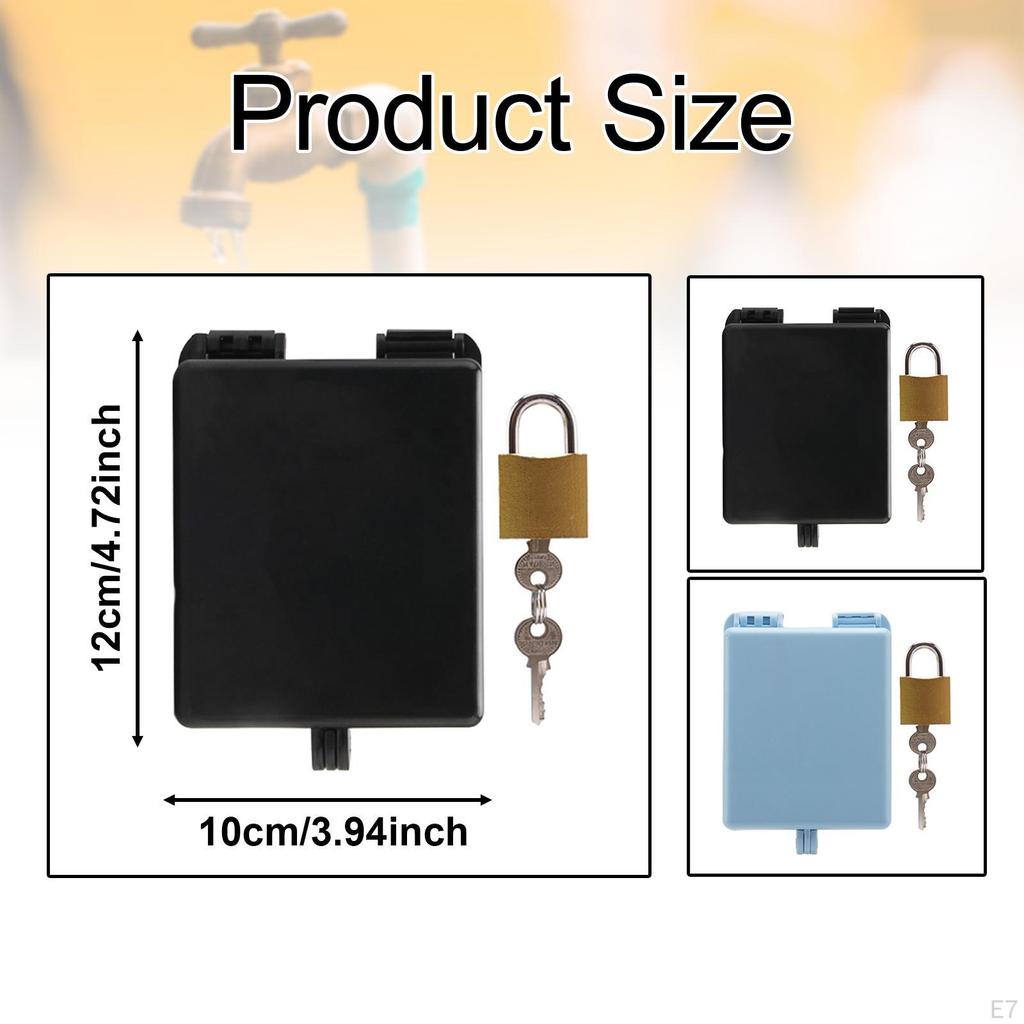 Gartenhahn Schloss Vorhängeschloss Metall Außen Wassersparend Schutzabdeckung Zapfhahn für