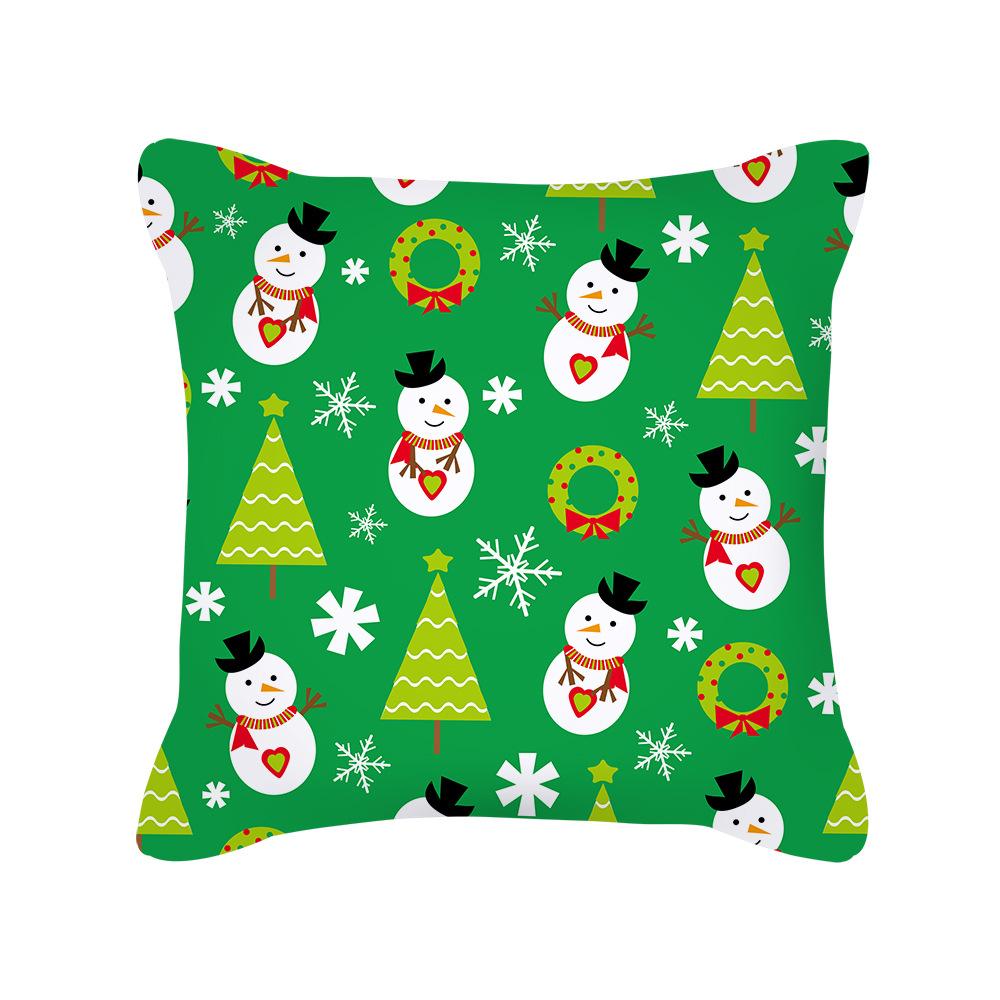 New Nordic Ins Cartoon Christmas Pillow Cover Holiday Gift Square Cushion Cover