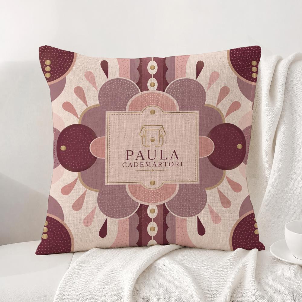 Brand Paula Cademartori Cushion Cover Natural Linen Pillowcase Set AllinOne Decor Cushion Cover for Sofa Bedroom Chair