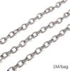 Chaîne Cœur en Acier Inoxydable de 0,5/1 Mètre Chaîne Cubaine Chaîne Punk de Base pour la Fabrication de Colliers Bracelets Bijoux Accessoires