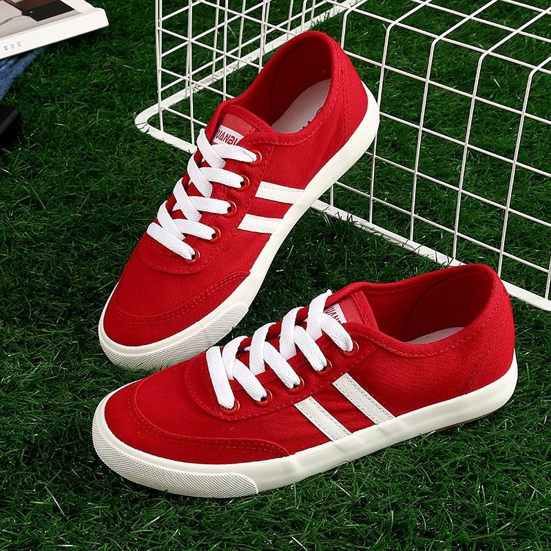 Stylish Breathable Sneakers Korean Design Flat Bottom Harajuku Women's Canvas Shoes
