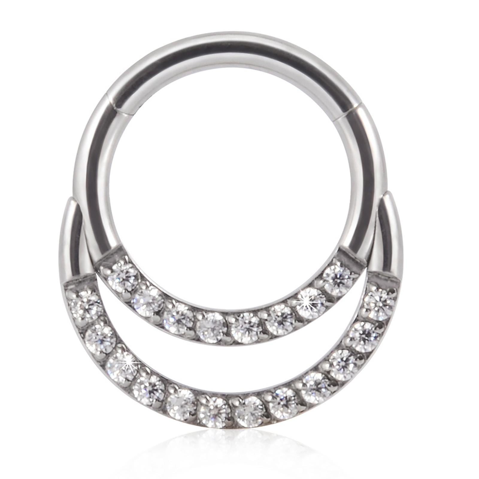 

Стильные женские кольца для пирсинга носа Аксессуар Модные кольца для носа с бриллиантовой отделкой Ослепительное украшение для уха Шарм 6