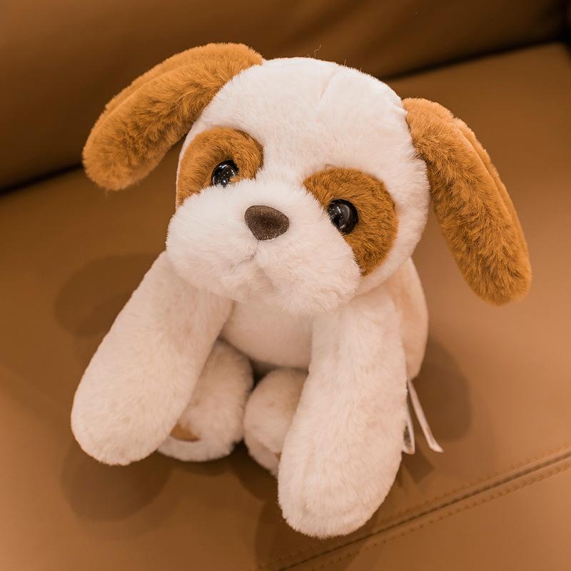 

Мягкая плюшевая игрушка-подушка для щенка для позирования или сидячая кукла, украшение для дома, подарок на день рождения 33cm【0.18kg】