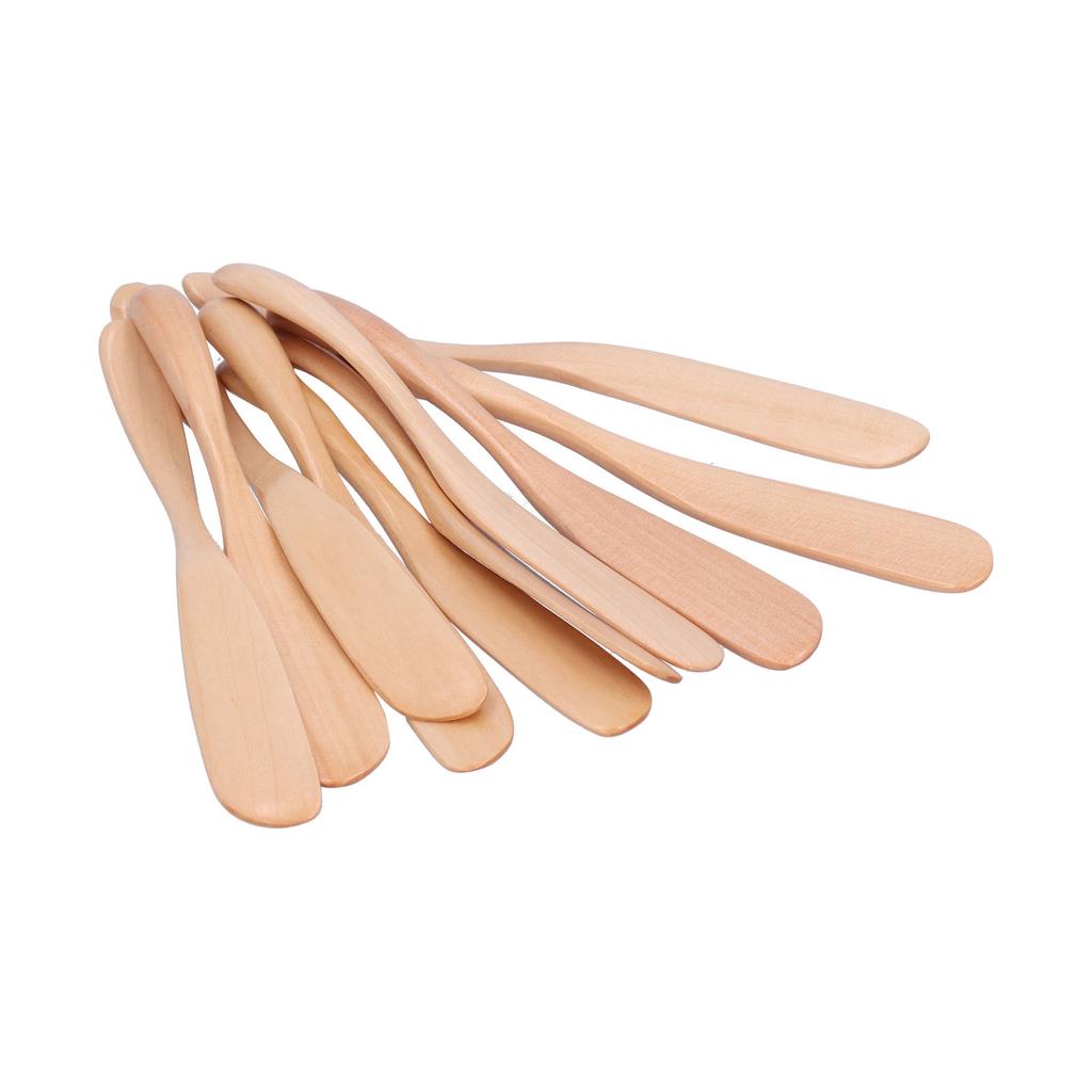 10 pz Coltello da Cena in Legno Spalmaperformaggio Coltello per Torta Stoviglie Riutilizzabili Gadget da Cucina per Casa Cucina Picnic Ristorante