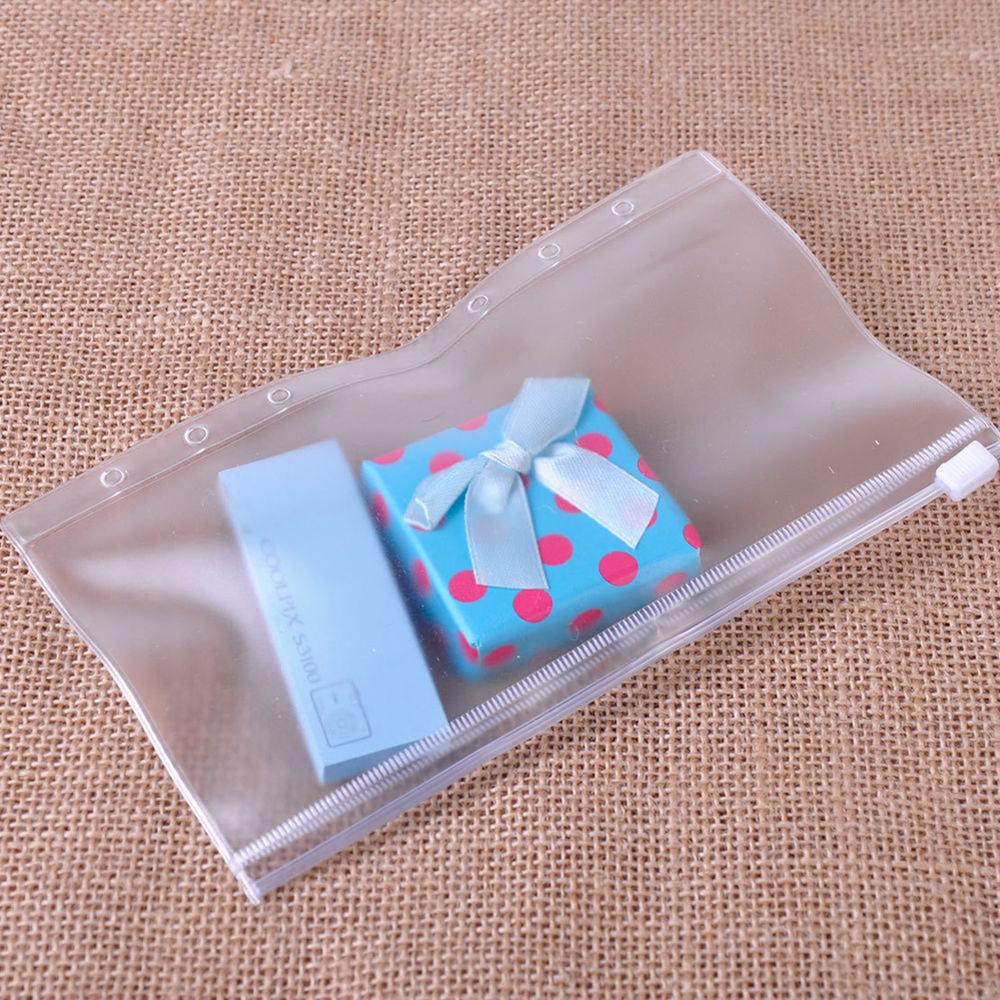 Durable Zipper PVC Storage Bag File Organizer Binder Document Folder Pouch Document Folder