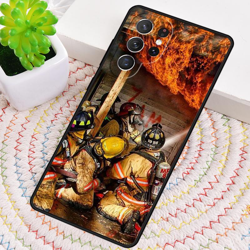Fireman Firefighter Phone Case for Samsung Galaxy note 10 pro S26 Ultra S23 S24 FE S25 S21 S22 PLUS shockproof Cove