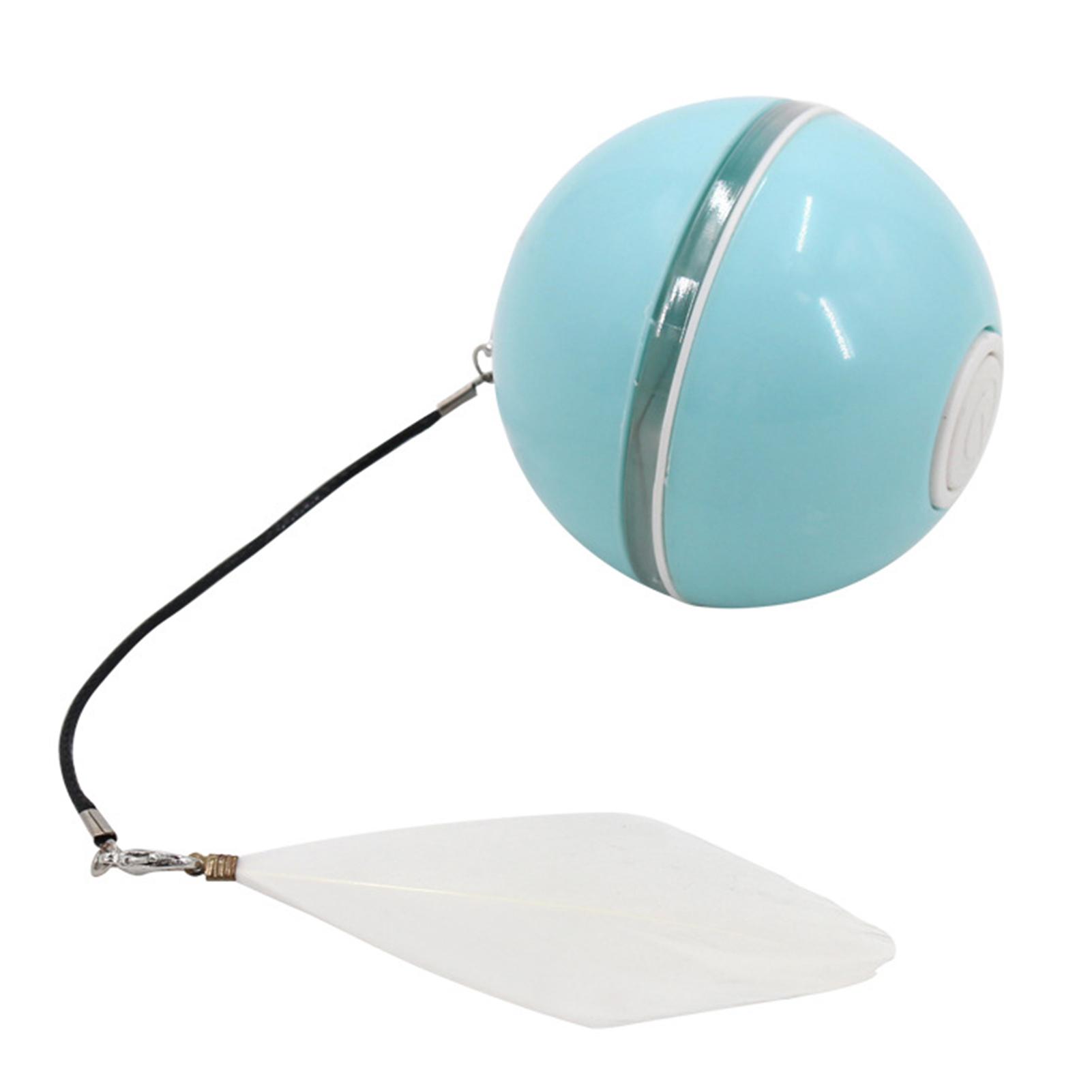 

Самокатящиеся светящиеся шары-игрушки для кошек, перезаряжаемые интерактивные игрушки для домашних животных, товары для животных светло-синий