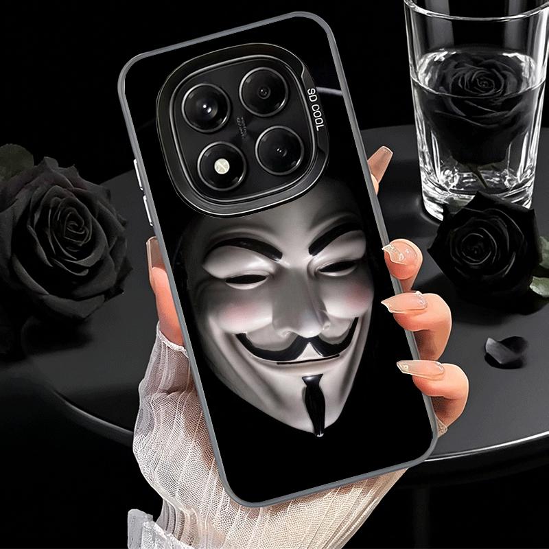 Anonymous V Mask Soft Phone Case for Samsung Galaxy S24 S25 FE S26 Edge S23 Ultra S22 Plus S21 + Shockproof Cover Back Shell