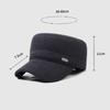 Autumn Winter Middle-Aged S Flat Cap Men' Outdoor Warm Cotton Hat Coldproof Ear Protection Cap