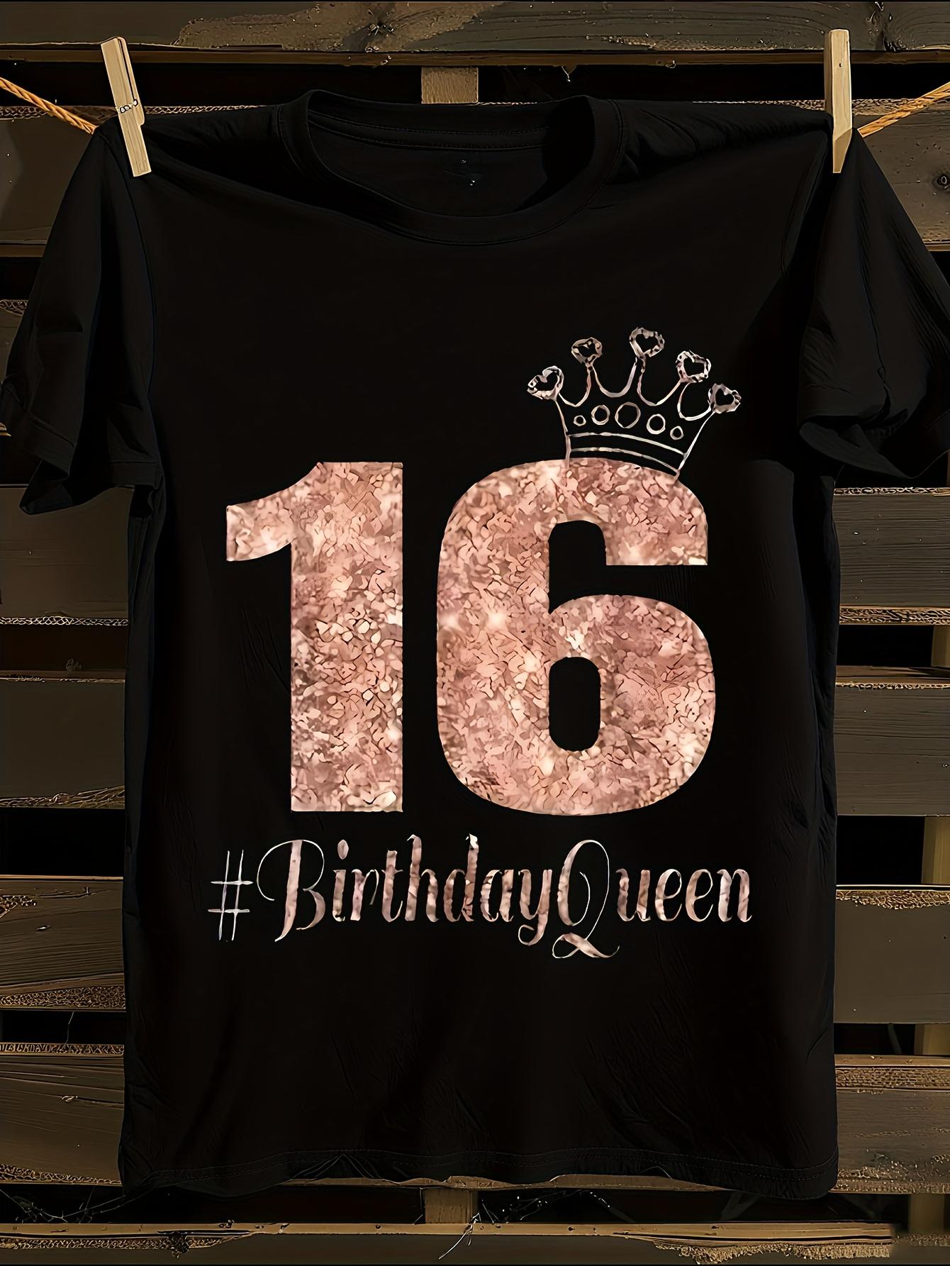 s 16th Birthday Queen T-shirt XL