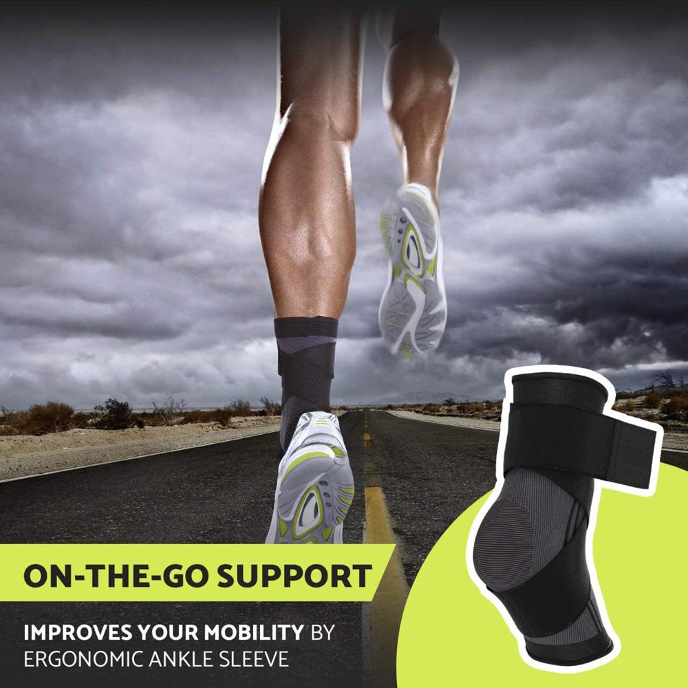 1 PC Athletic Ankle Brace Compression Strap Sleeves Support Pressurized Elastic Bandage Foot Guard Gear Gym Fitness Accessory