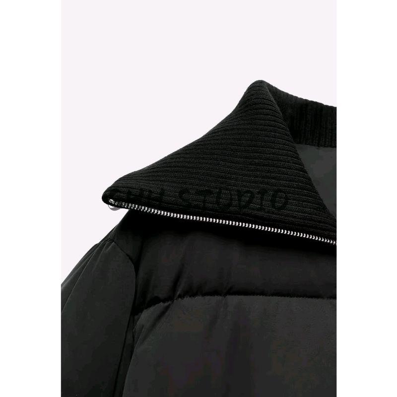 Winter New Women's Clothing American Rib Decorative Layer Warm-Keeping Cotton Clothing Long Sleeves Short Jacket 3046240