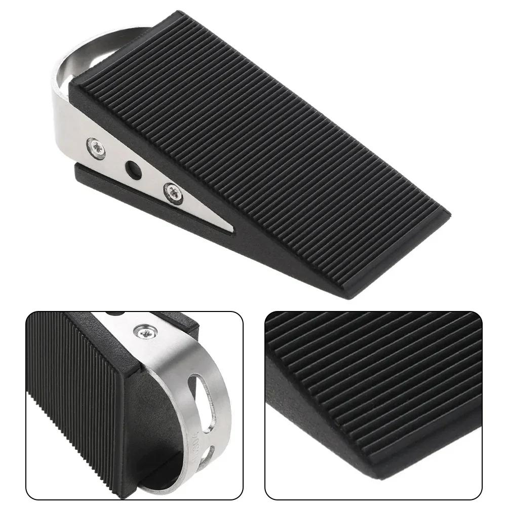 Silicone Door Stopper Door Bottom Block Wedge Buffers Alarm Door Stopper Home Office Door Rear Retainer Anti-collision Safety