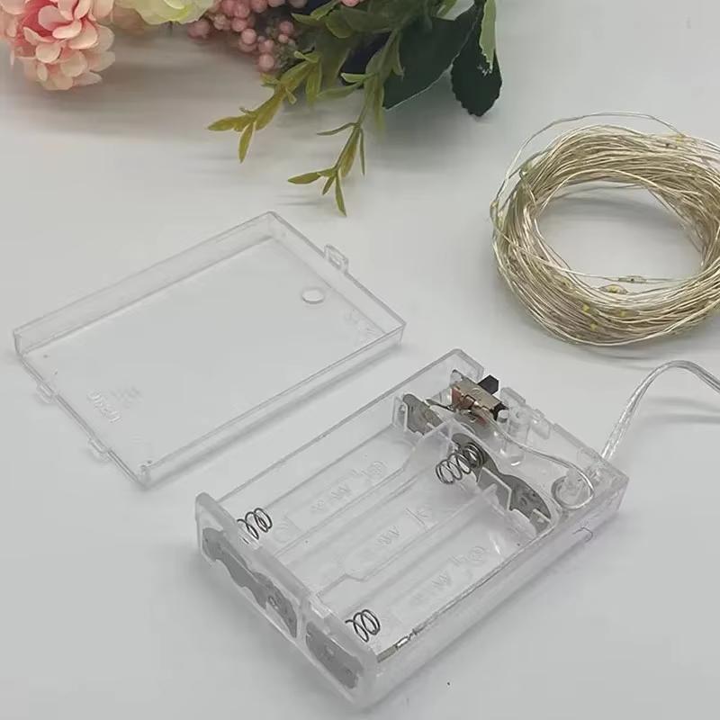 2M 5M 10M Battery Box LED Fairy String Lights Flexible Copper Wire for Christmas Wedding Anniversary Decor