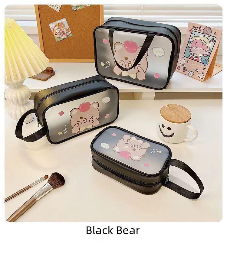Bolsa Cosmética Anime em PVC Impermeável 2024 - Bolsa de Mão Portátil para Mulheres
