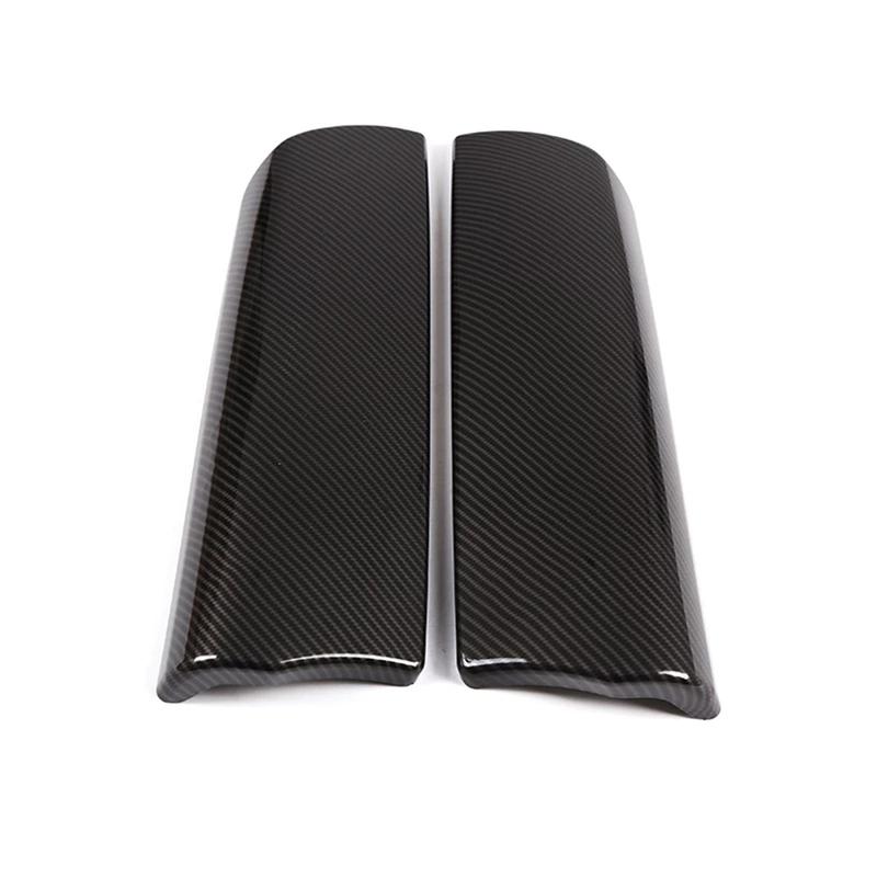 2pcs Carbon Fiber Center Console Armrest Box Cover for BMW 7 Series F01 F02 2009-2015