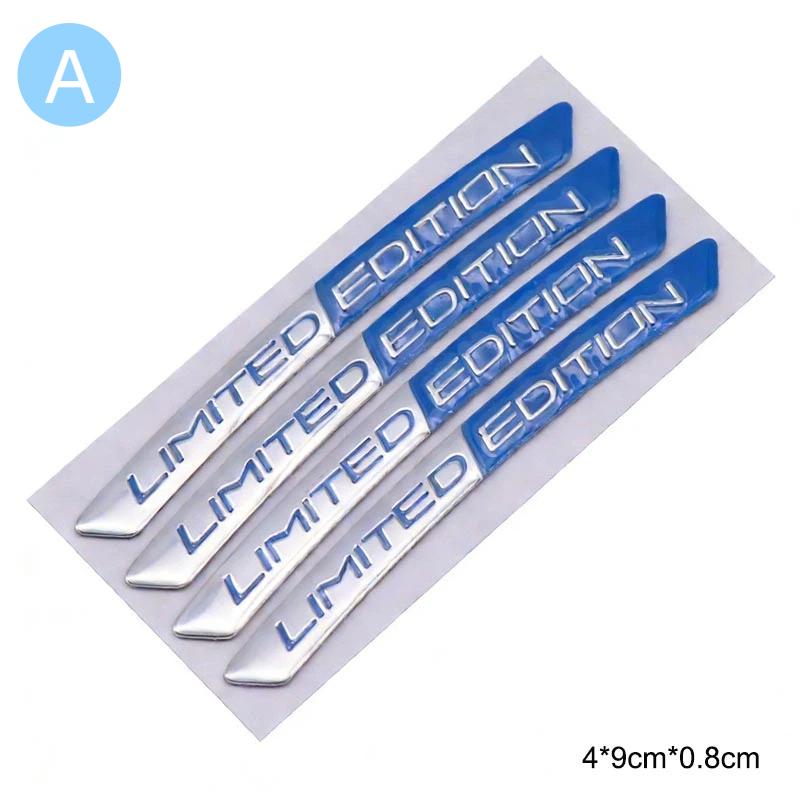 Aluminum LIMITED EDITION Car Wheel Hub Decoration Sticker For Sports Modification Accessories A
