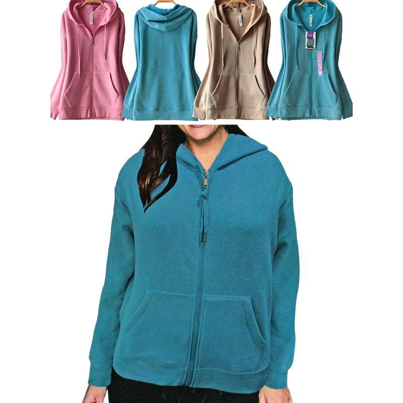 Lm206 Fleece-Lined Casual Warm Jacket Zipper Cardigan