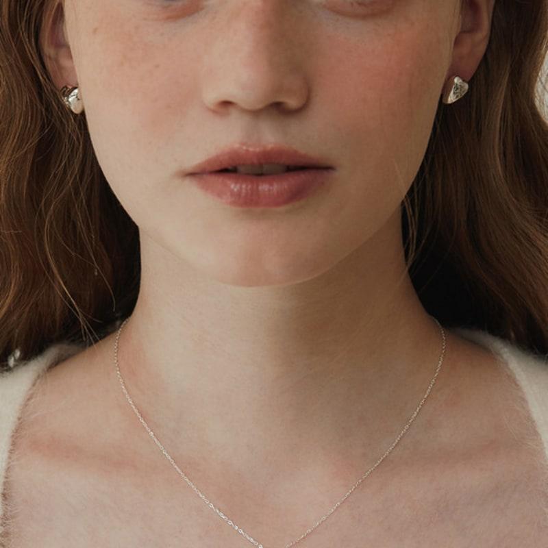 TATIANA (925 Silver) Pretzel Heart Necklace NZ2155