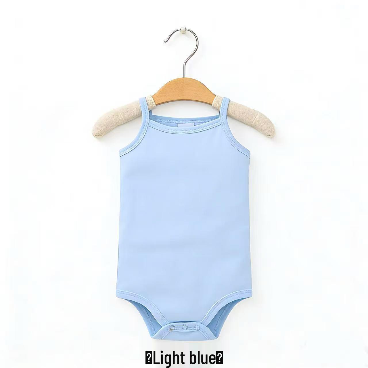 Unisex Pure Cotton Baby Romper - Summer Thin Vest Bodysuit 6-9 Months