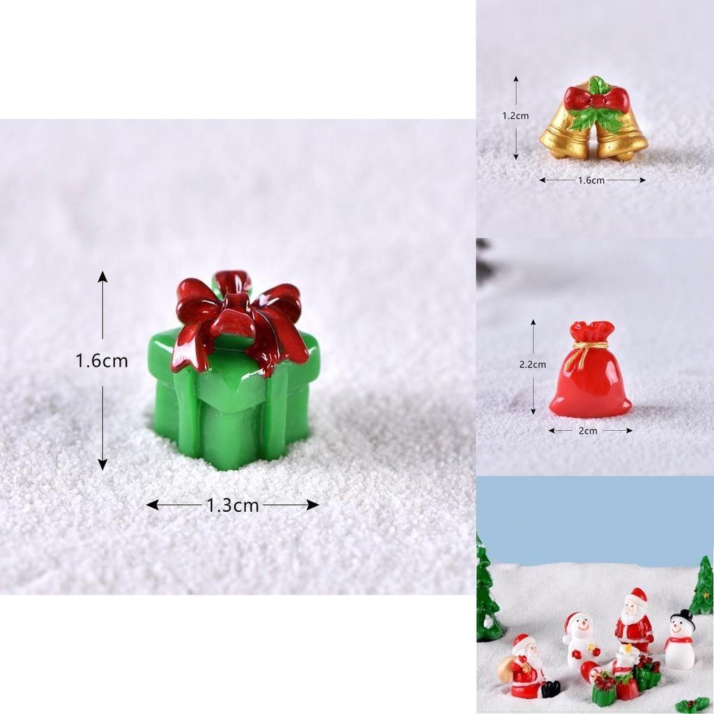 Playful Resin Santa And Snowman Miniature Ornaments For Creative Christmas Displays