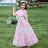 Girls Princess Thin Summer Dress Kids Casual A Line Children Beach Dress