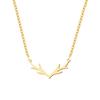Stainless Steel Necklaces Exquisite Antlers Pendant Chain Choker Charm Fashion Necklace For Women Jewelry Christmas Party Gift