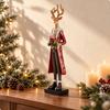 Decorative Figurine Carved Resin Deer with Branching Antlers Ornamental