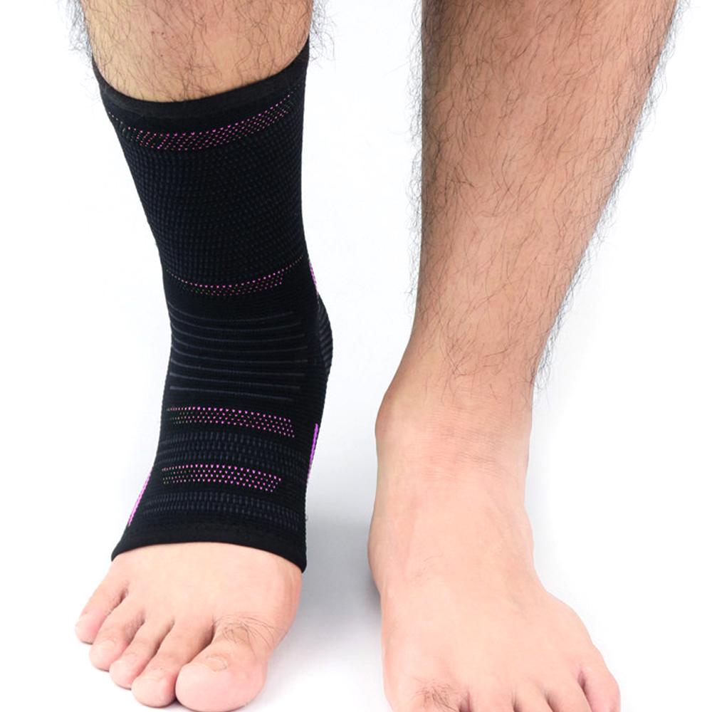 

1 шт., бандаж на лодыжку, дышащая поддержка лодыжки, удобный стабилизатор лодыжки с компрессионной оберткой, подходит для мужчин и женщин M розовый