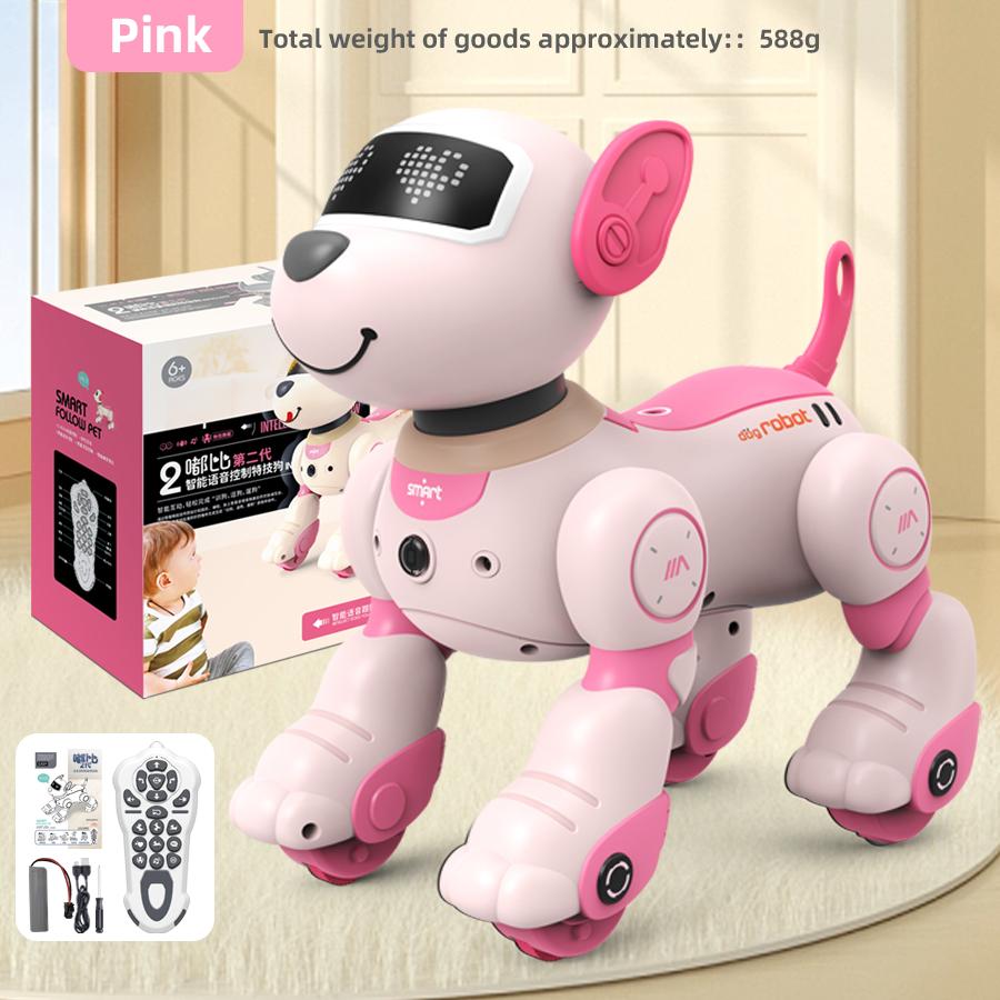 Children's Toy Remote Control Intelligent Robot Dog DIY programming voice interactive electronic pet dog robot model gift High Quality