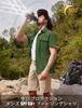 TACVASEN Military Summer Short OD XL Men's Shirt, Workwear, Sleeve, Breathable, Quick-Drying, UPF50+, Pocket, Water-Repellent, Wrinkle-Resistant,
