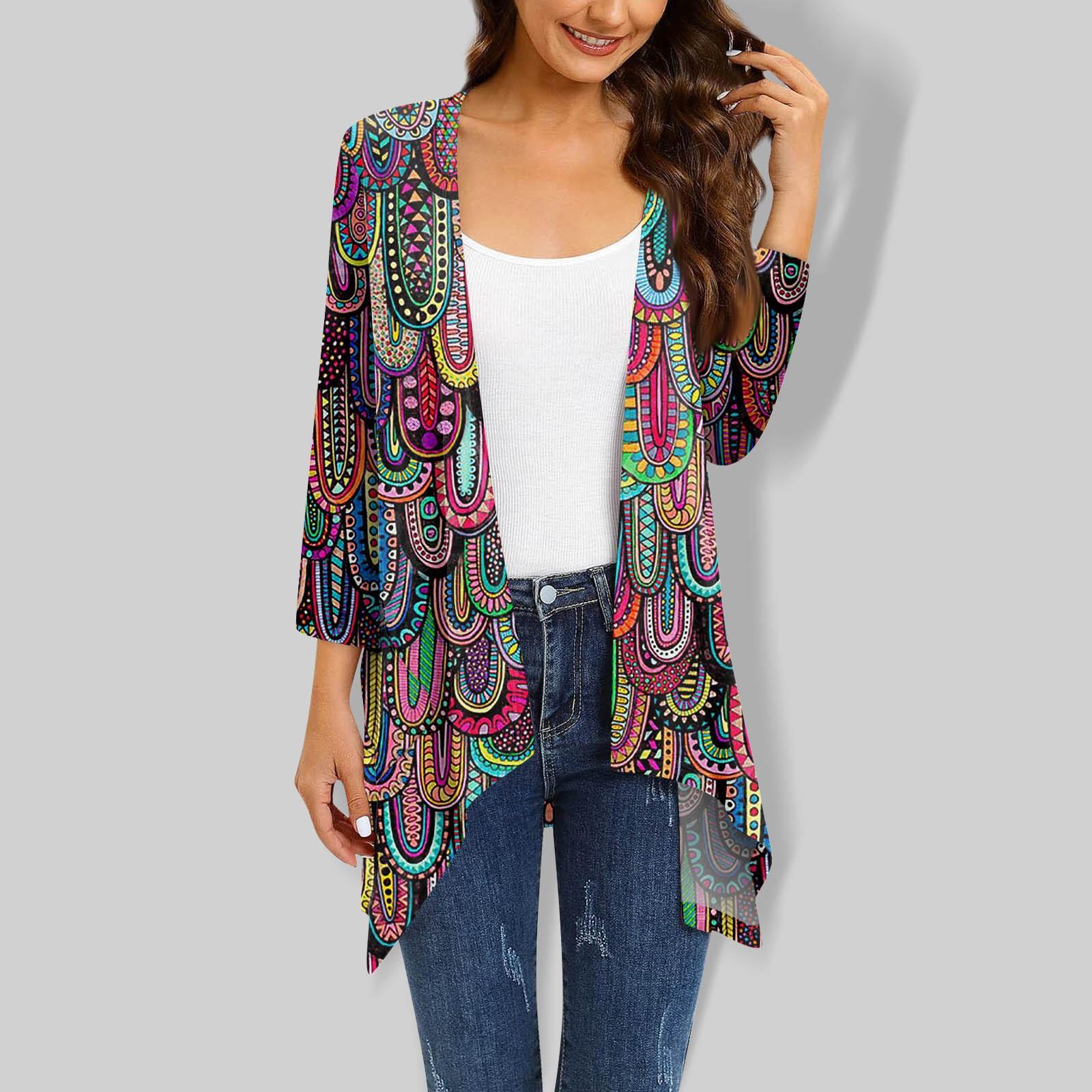 Женский топ с рукавом 3/4 в стиле ретро — фото 16