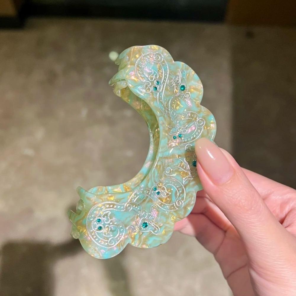 Acetic Acid Chinese Style Shark Clip Exquisite Antique Style Grab Clip  Woman Girls